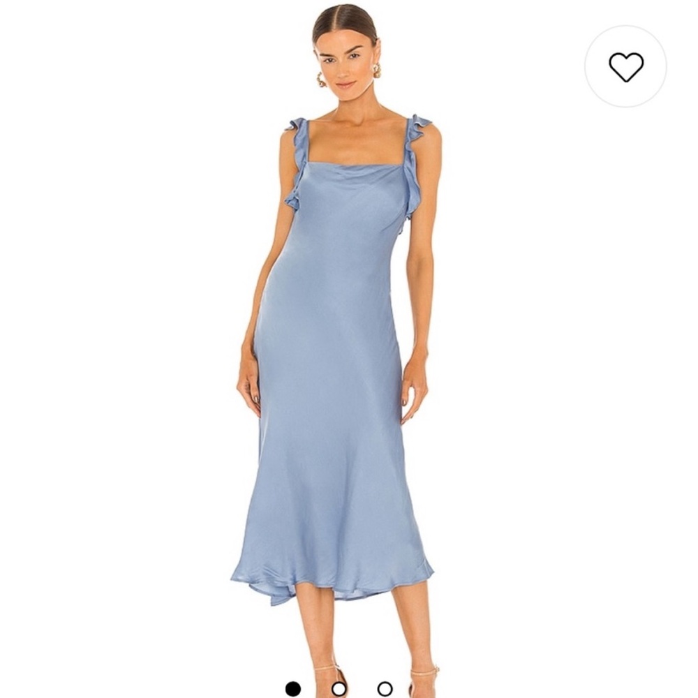 ASTR the Label Rina Ruffle Strap Midi Dress